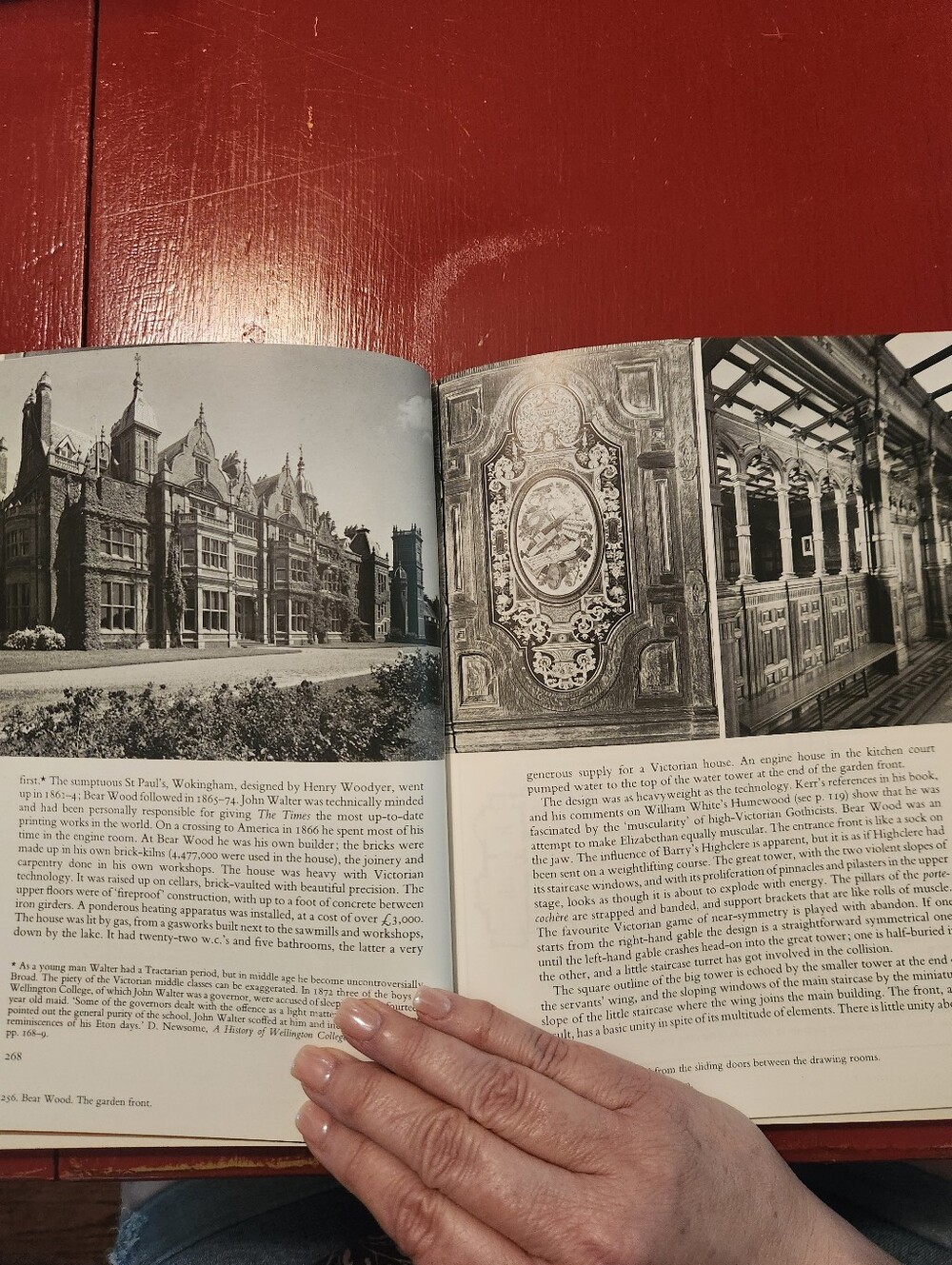 Mark Girouard "The Victorian Country House" Illustrated Book - Red and Cream - Picture 10 of 12